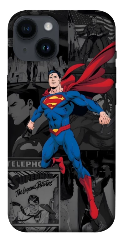 Чехол на Apple iPhone 14 (6.1") superman comics фото 1 из 1