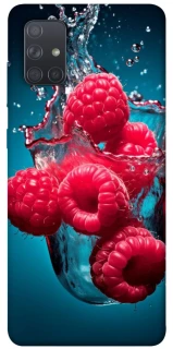 Чехол на Samsung Galaxy A71 Малинка в воде фото 1 из 1