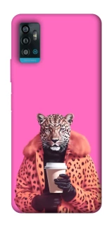 Чохол на ZTE Blade A71 Леопард з кавою фото 1 з 1