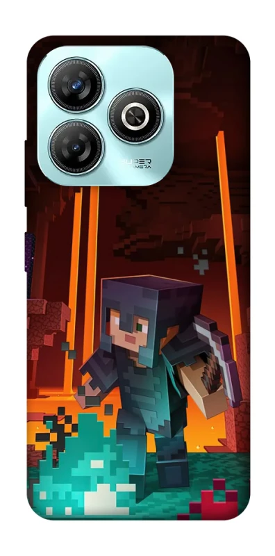 Чохол на ZTE Blade A75 4G Minecraft game adventure фото 1 з 1