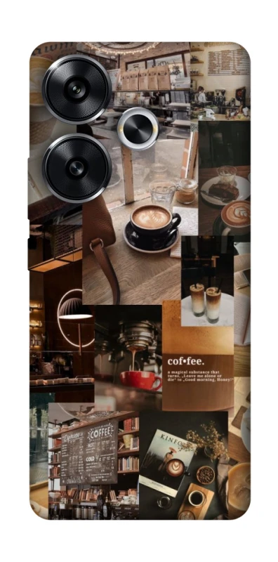 Чохол на Xiaomi Poco F6 Coffee collage ver.2 фото 1 з 1