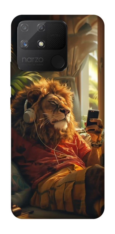 Чехол на Realme Narzo 50A Лев v2 фото 1 из 1