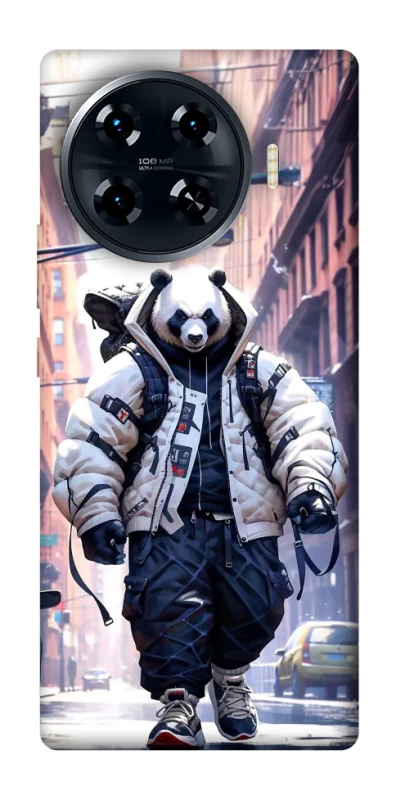 Чохол на TECNO Spark 20 Pro+ Панда кур'єр фото 1 з 1