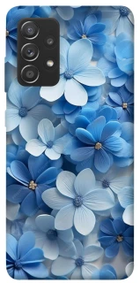 Чехол на Samsung Galaxy A72 4G / A72 5G Синие цветы фото 1 из 1