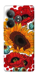 Чохол на Realme GT Neo 6 Соняшники та маки фото 1 з 1