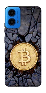 Чохол на Motorola Moto G45 Bitcoin cracks фото 1 з 1