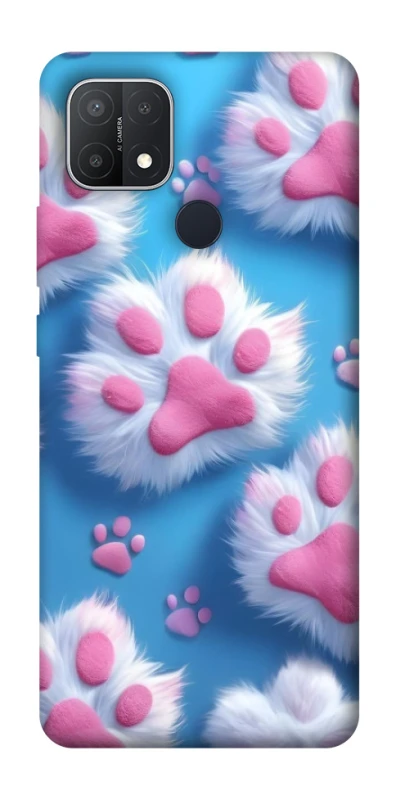 Чохол на Oppo A15s / A15 Cat paw фото 1 з 1