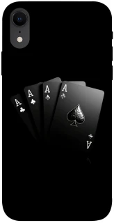 Чехол на Apple iPhone XR (6.1") Black Cards фото 1 из 1