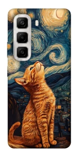 Чехол на Infinix Hot 50 4G van gogh cat фото 1 из 1