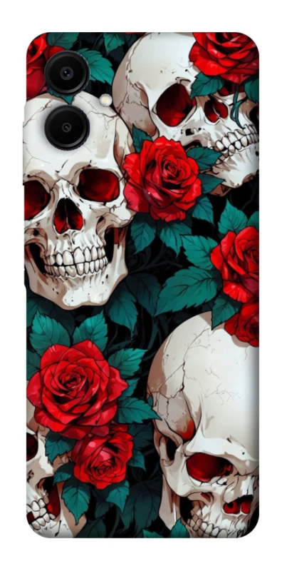 Чохол на Samsung Galaxy A06 skull and rose фото 1 з 1