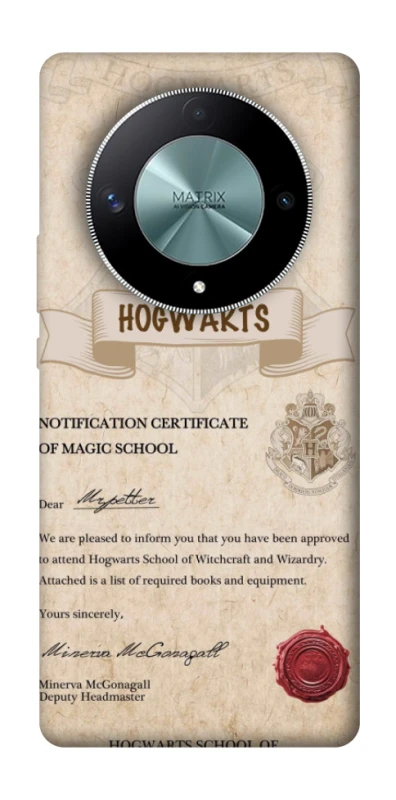 Чехол на Huawei Magic6 Lite The Hogwarts acceptance letter фото 1 из 1