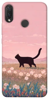 Чохол на Huawei P Smart+ (nova 3i) cat on a field фото 1 з 1