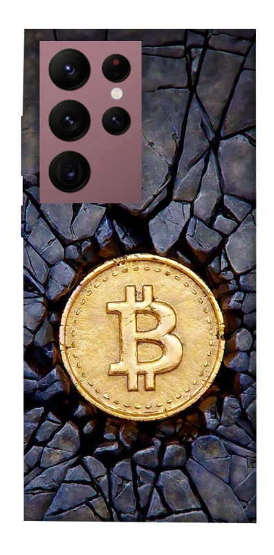 Чохол на Samsung Galaxy S22 Ultra Bitcoin cracks фото 1 з 1