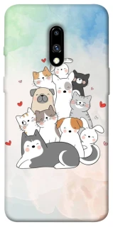 Чохол на OnePlus 7 Funny Pets ver.2 фото 1 з 1