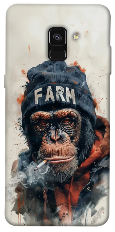 Чехол на Samsung A530 Galaxy A8 (2018) Шимпанзе v3 фото 1 из 1
