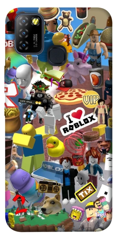 Чохол на Infinix Hot 10 Lite Roblox collage ver.5 фото 1 з 1