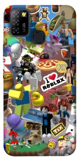 Чохол на Infinix Hot 10 Lite Roblox collage ver.5 фото 1 з 1