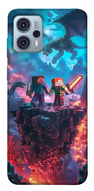 Чохол на Motorola Moto G23 Minecraft v3 фото 1 з 1
