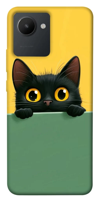 Чехол на Realme C30 Black cat v2 фото 1 из 1