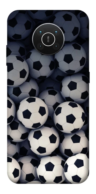 Чохол на Nokia X10 / X20 Футбольні м'ячи фото 1 з 1
