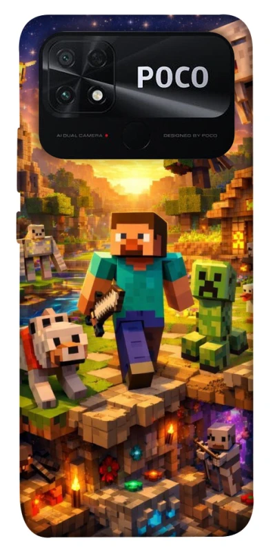 Чохол на Xiaomi Poco C40 Minecraft v6 фото 1 з 1