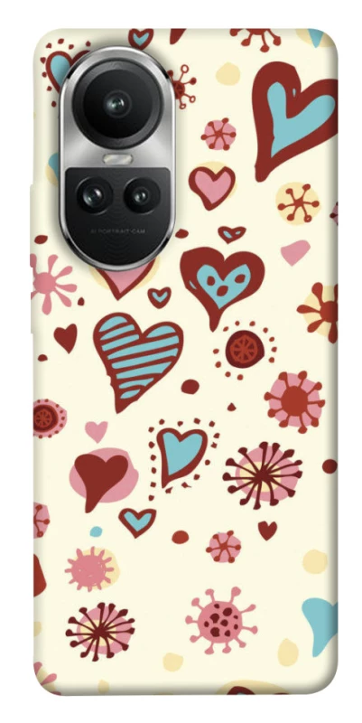 Чохол на Oppo Reno 10 Pretty hearts фото 1 з 1