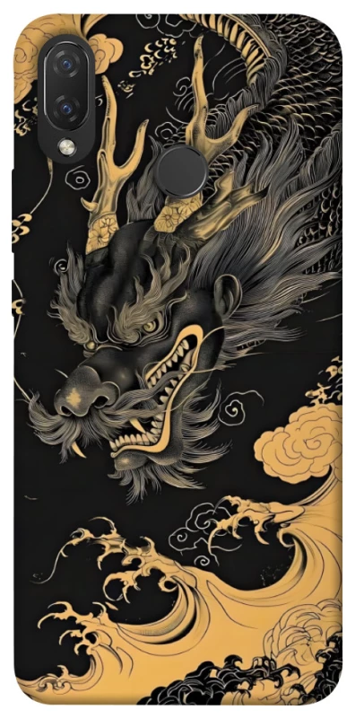 Чохол на Huawei P Smart+ (nova 3i) gold dragon фото 1 з 1