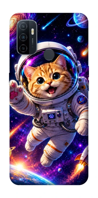 Чохол на Oppo A53 / A32 / A33 Space Cat фото 1 з 1