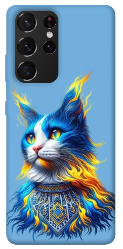 Чохол на Samsung Galaxy S21 Ultra Кіт патріот фото 1 з 1