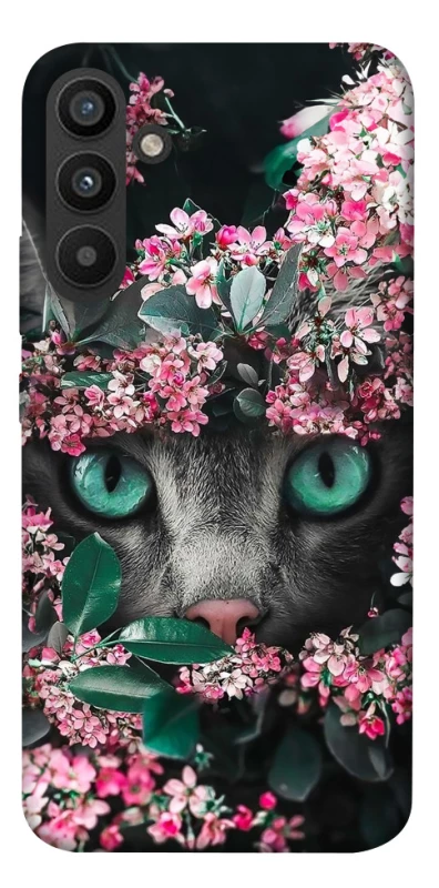 Чохол на Samsung Galaxy A34 5G Кіт в квітах фото 1 з 1