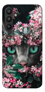 Чохол на Samsung Galaxy A34 5G Кіт в квітах фото 1 з 1