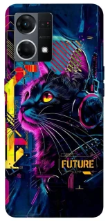 Чохол на Oppo Reno 7 4G Cyber Cat v2 фото 1 з 1