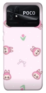 Чохол на Xiaomi Poco C40 Labubu Flower фото 1 з 1