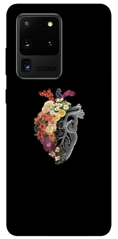 Чохол на Samsung Galaxy S20 Ultra Heart with flowers фото 1 з 1