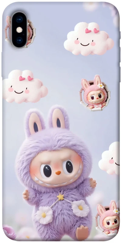 Чохол на Apple iPhone X (5.8") Labubu & clouds фото 1 з 1