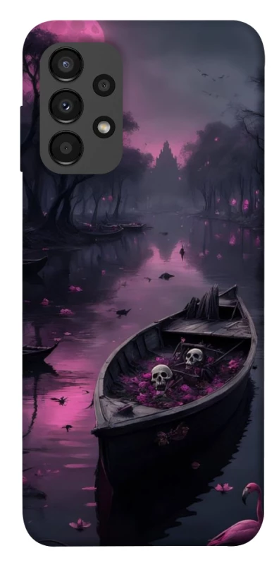 Чохол на Samsung Galaxy A13 4G Boat and flamingo фото 1 з 1