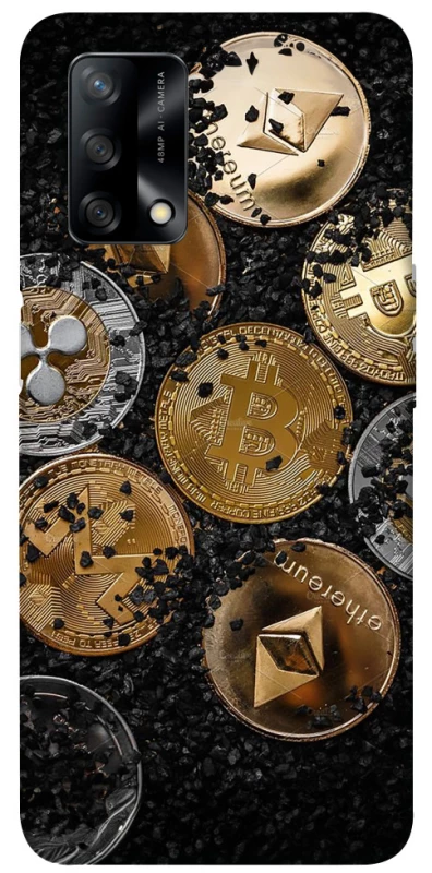 Чохол на Oppo A74 4G Many coins v2 фото 1 з 1