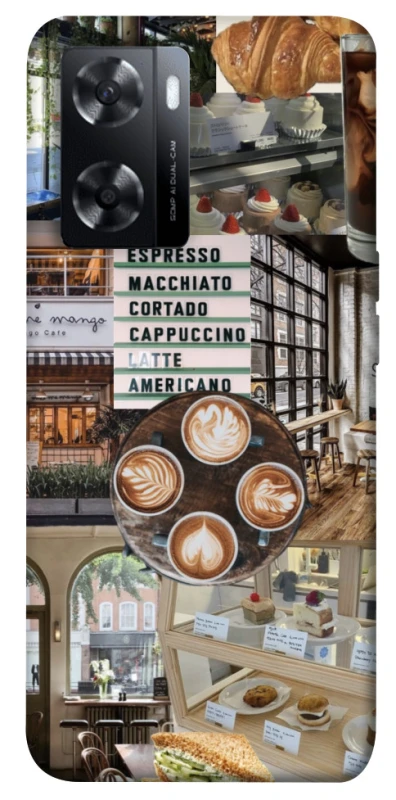 Чехол на Oppo A57s Coffee collage ver.5 фото 1 из 1