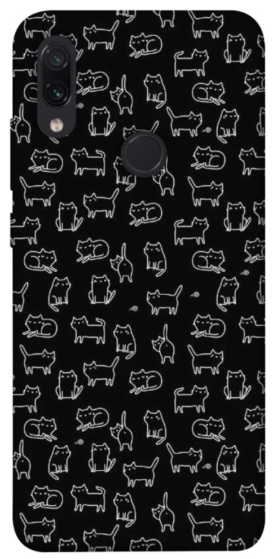 Чохол на Xiaomi Redmi Note 7 / Note 7 Pro / Note 7s Black Cats фото 1 з 1