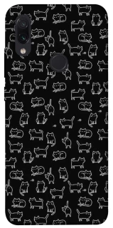 Чохол на Xiaomi Redmi Note 7 / Note 7 Pro / Note 7s Black Cats фото 1 з 1