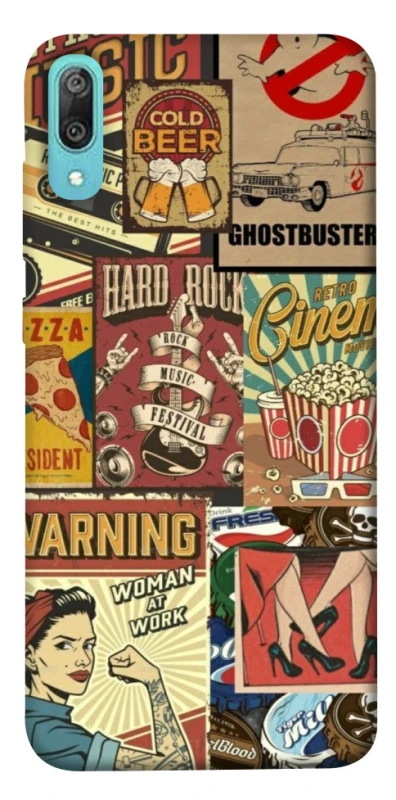 Чохол на Huawei Y6 Pro (2019) Retro collage ver.2 фото 1 з 1