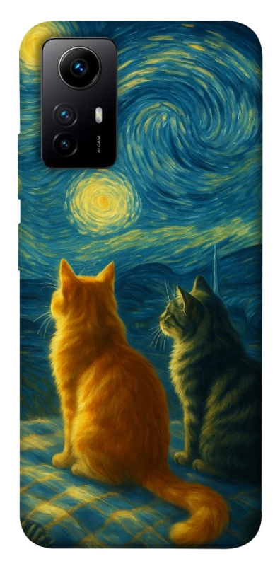 Чохол на Xiaomi Redmi Note 12S Cats under the stars фото 1 з 1