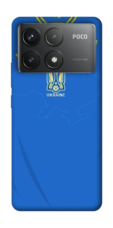 Чехол на Xiaomi Poco F6 Pro UA-Football ver.4 фото 1 из 1