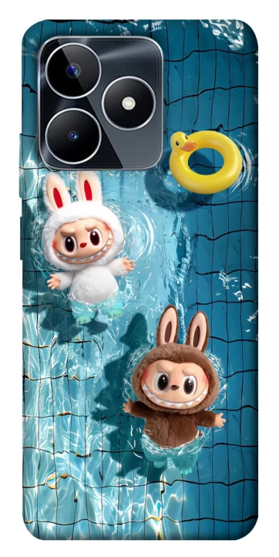 Чохол на Realme C53 Labubu in the pool фото 1 з 1