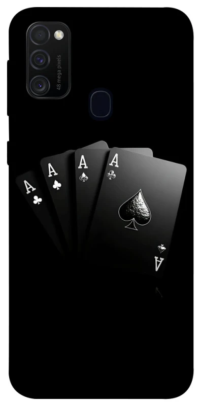 Чохол на Samsung Galaxy M30s / M21 Black Cards фото 1 з 1