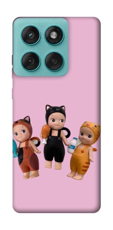 Чохол на Motorola Edge 60 Fusion Cat Cafe Trio фото 1 з 1