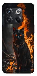 Чехол на OnePlus 10T Огненный кот фото 1 из 1