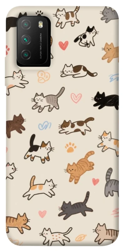 Чехол на Xiaomi Poco M3 Cat style ver.2 фото 1 из 1