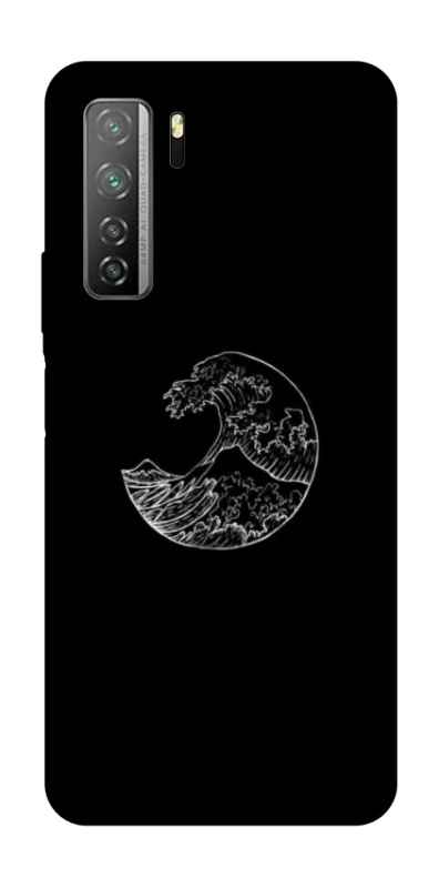 Чохол на Huawei Nova 7 SE Black tsunami фото 1 Чохол на Huawei Nova 7 SE Black tsunami фото 1 з 1