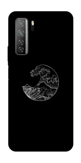 Чохол на Huawei Nova 7 SE Black tsunami фото 1 Чохол на Huawei Nova 7 SE Black tsunami фото 1 з 1